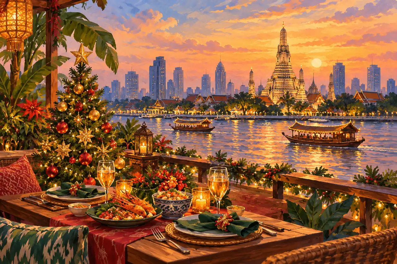 Christmas in Bangkok: lights, riverside dinners and a useful city route, Tripnatic destination guide
