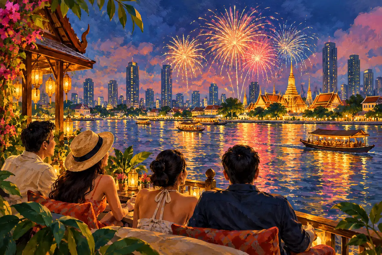 ปีใหม่ในกรุงเทพฯ: เลือกการนับถอยหลัง วิวแม่น้ํา หรือตอนเย็นที่เงียบกว่า, คู่มือจุดหมายปลายทางจาก Tripnatic
