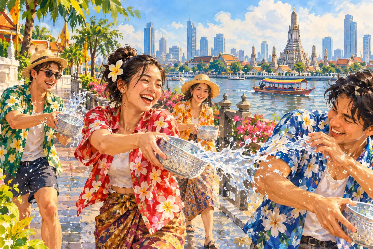 Songkran in Bangkok: water-play areas, temple time and a dry escape plan, Tripnatic destination guide
