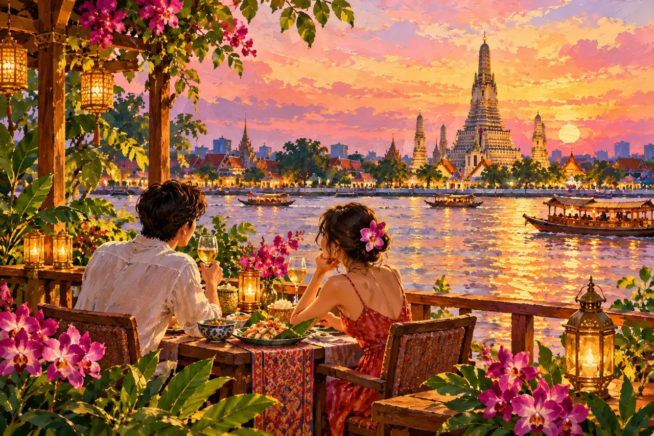 Valentine's Day in Bangkok: flowers, river views and a thoughtful date route, Tripnatic destination guide