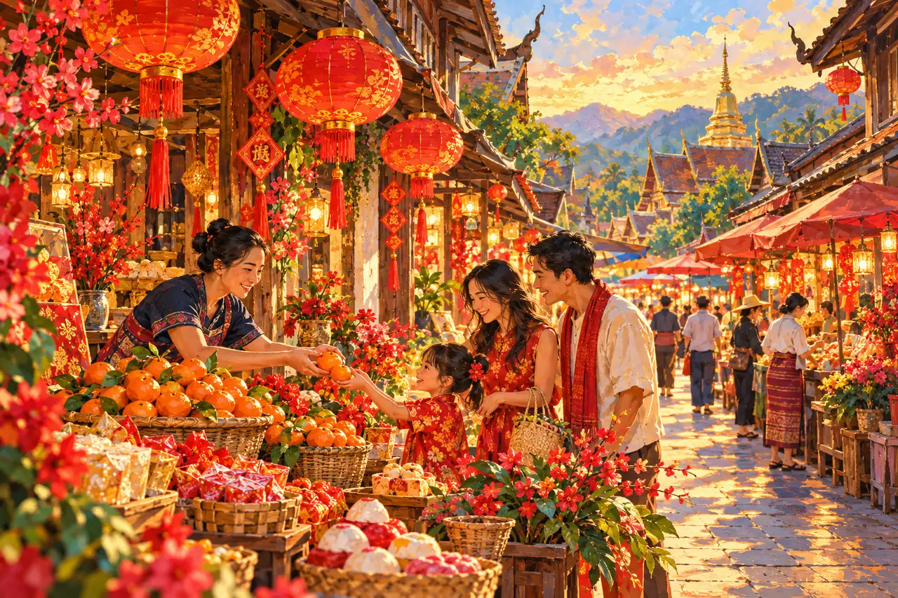 Nouvel An chinois à Chiang Mai: la nourriture de Chinatown, les marchés et une route utile, guide de destination Tripnatic