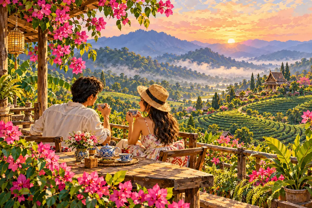 Día de San Valentín en Chiang Rai: jardines, té y la pregunta de globo-festiva, guía del destino de Tripnatic