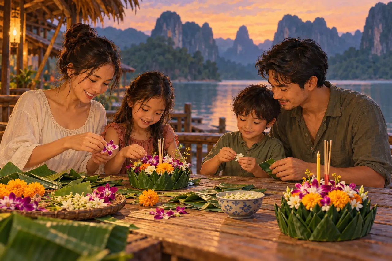 Loy Krathong in Khao Sok: das Wasser ehren, ohne Abfall in den Wald freizusetzen, Tripnatic-Reisezielguide