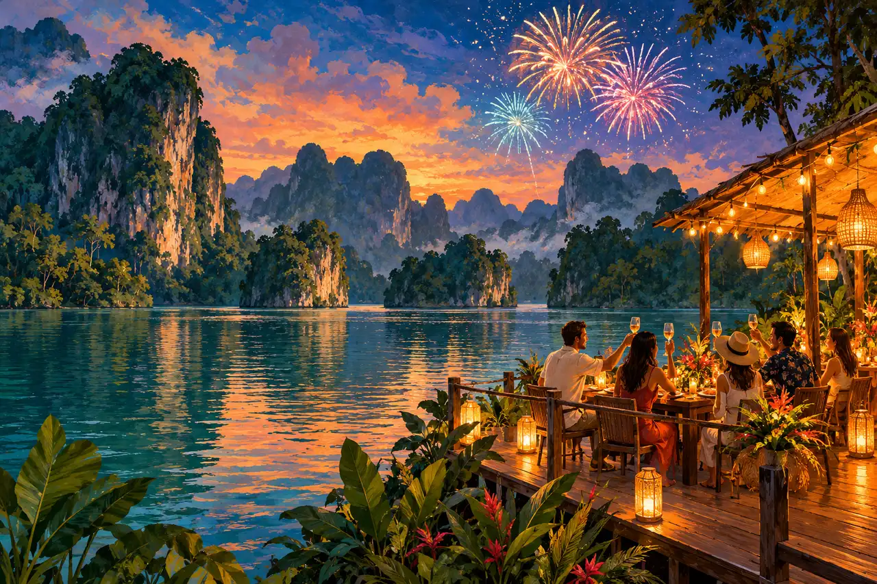 Nouvel An à Khao Sok : soirée tranquille en forêt et première matinée bien préparée, guide de destination Tripnatic