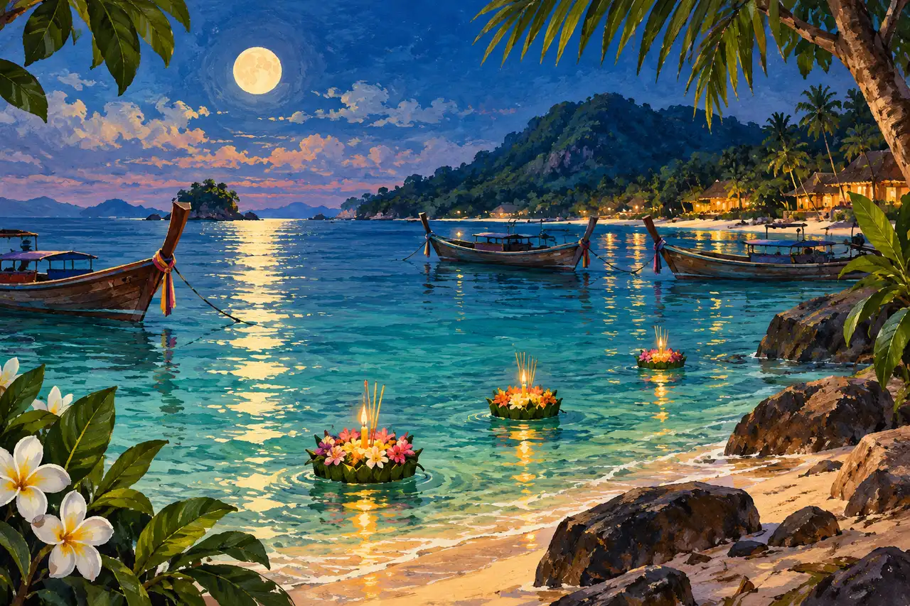 Loy Krathong in Koh Lipe: a respectful island evening without harming the reef, Tripnatic destination guide