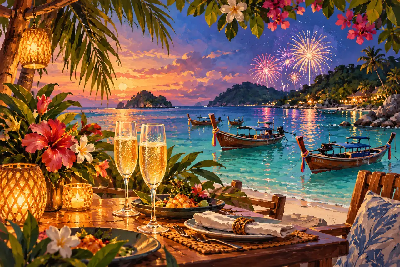 New Year in Koh Lipe: countdown areas, dinner bookings and a gentle 1 January, Tripnatic destination guide