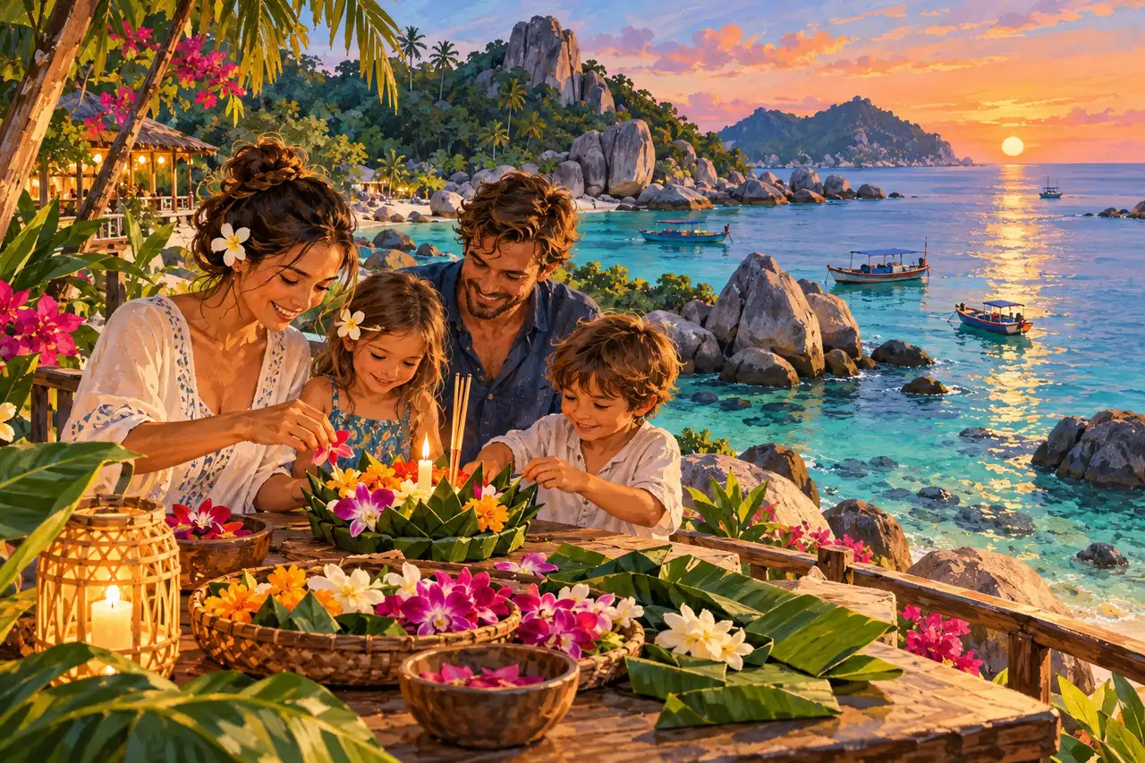 Loy Krathong en Koh Tao: celebraciones de la comunidad de Mae Haad y participación responsable, guía del destino de Tripnatic