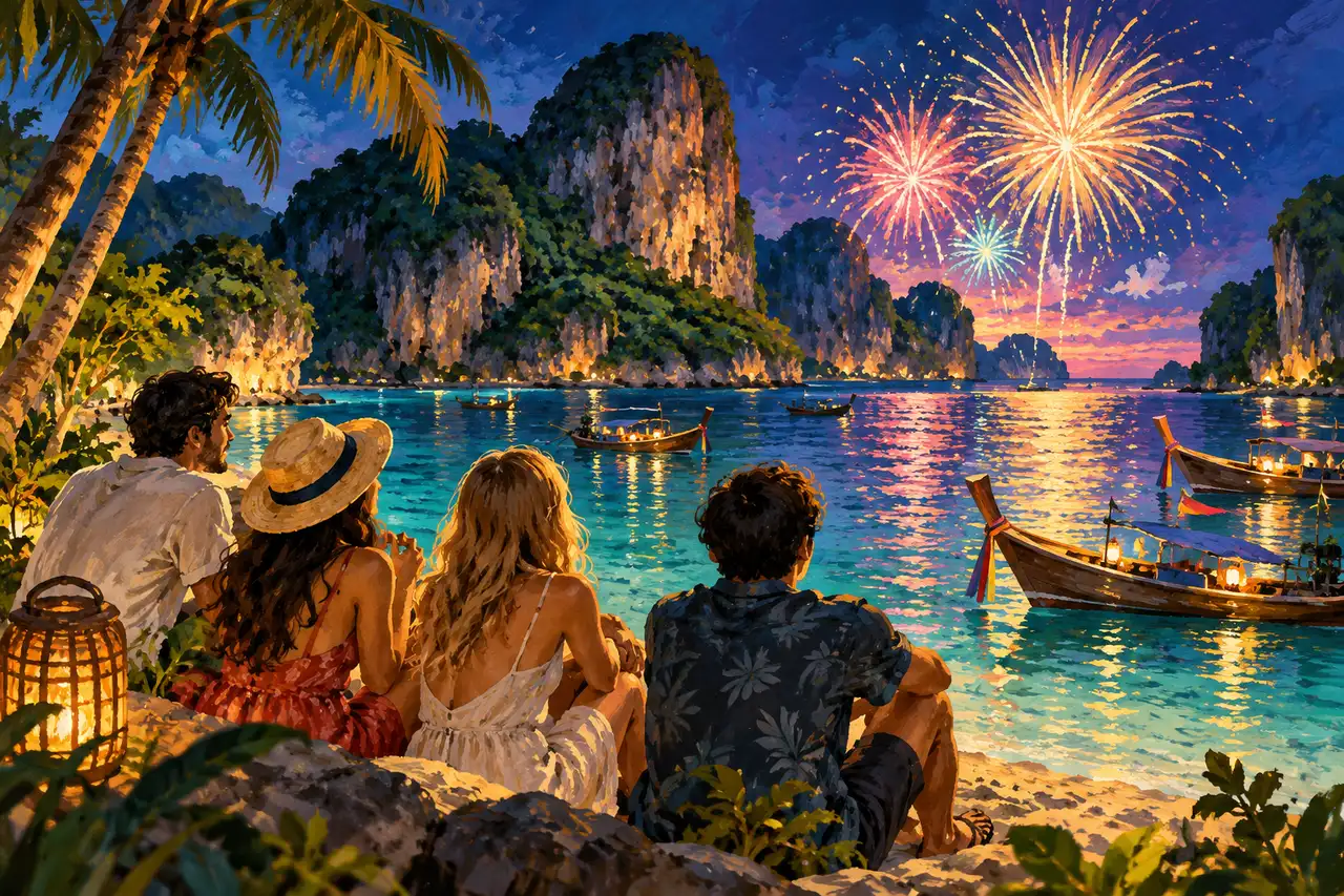 New Year in the Phi Phi Islands: village nightlife, resort dinners and boat reality, Tripnatic destination guide