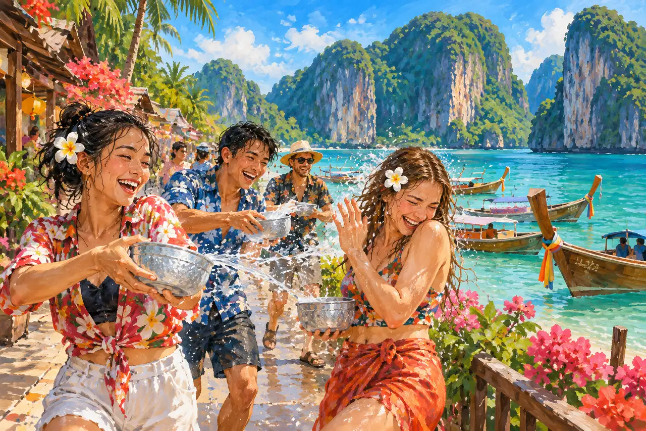 Songkran in the Phi Phi Islands: village celebrations, quieter bays and sea days, Tripnatic destination guide