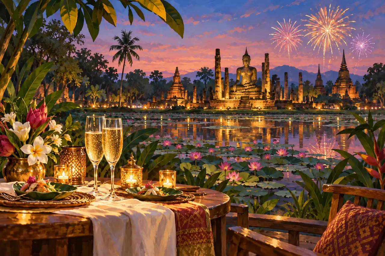New Year in Sukhothai: a quiet countdown, heritage mornings and real food stops, Tripnatic destination guide