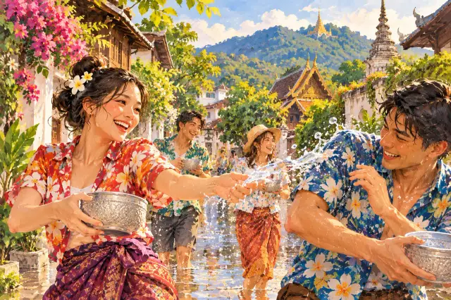 Songkran in Chiang Mai: moat celebrations, temple traditions and a safe route, travel inspiration