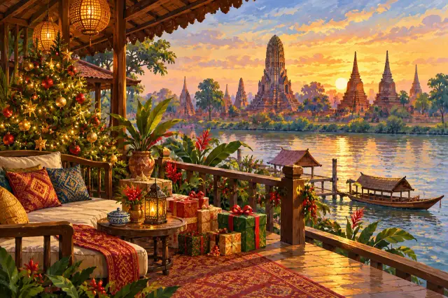 Christmas in Ayutthaya: church heritage, temple routes and a riverside meal, travel inspiration