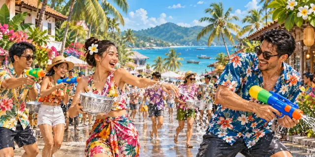 Songkran in Koh Samui: Chaweng water play, temple visits and quiet escapes, travel inspiration