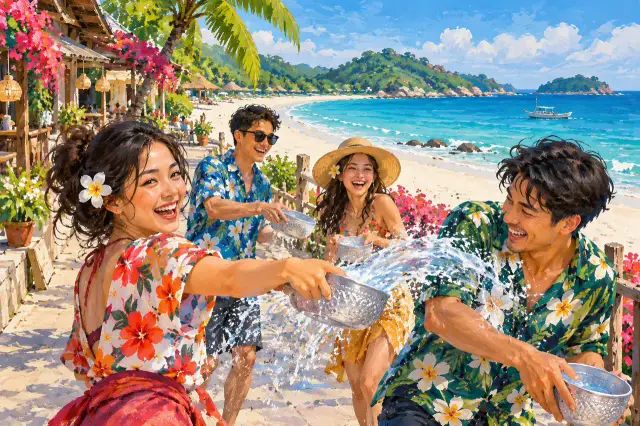 Songkran on Koh Samet: beach time, local celebrations and careful boat planning, travel inspiration