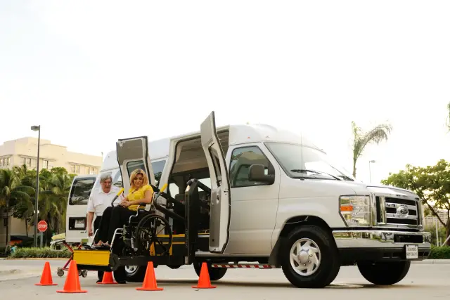 Confirm wheelchair transfer arrangements with usable dimensions and supplier answers