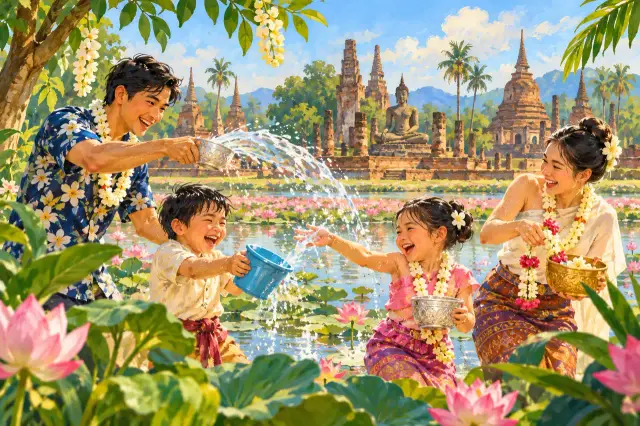 Songkran in Sukhothai: real cultural context, temple routes and practical April planning, travel inspiration