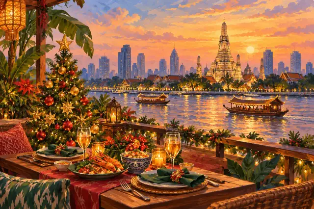 Christmas in Bangkok: lights, riverside dinners and a useful city route, travel inspiration