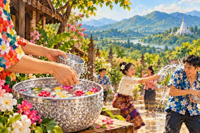 Songkran in Chiang Rai: temple traditions, town celebrations and a calm plan, travel inspiration