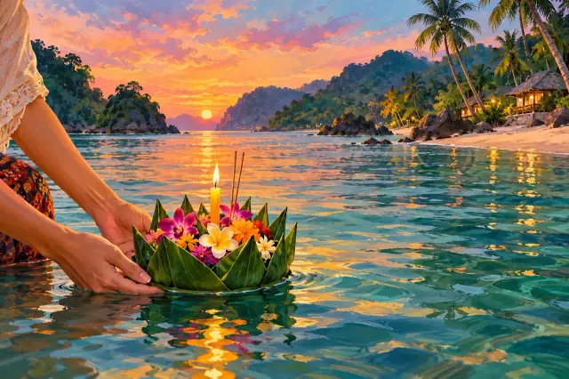 Loy Krathong in Koh Chang: community enquiries, beach dinners and a thoughtful route, travel inspiration