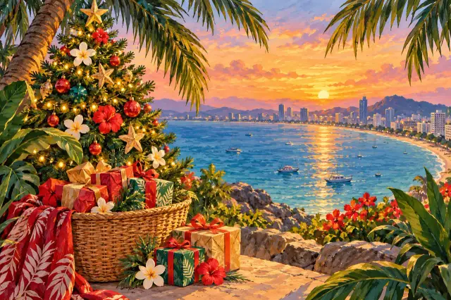 Christmas in Pattaya: beach mornings, proper dinners and family plans, travel inspiration