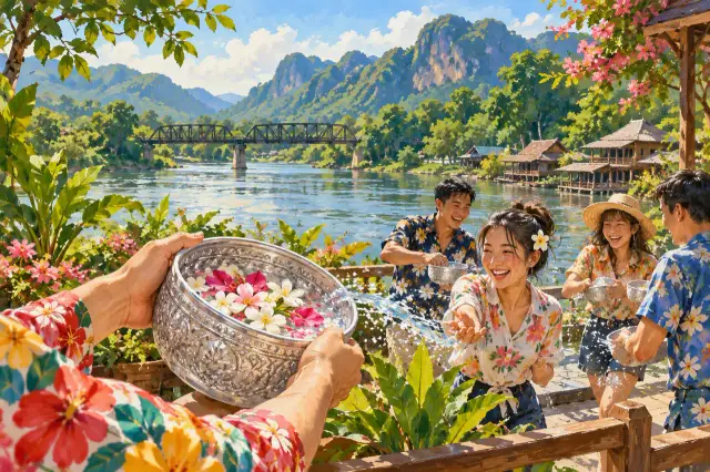 Songkran in Kanchanaburi: real festival context, town routes and a heat-aware itinerary, travel inspiration