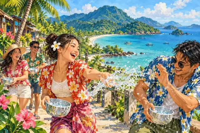 Songkran in Koh Chang: west-coast water play and a cultural holiday route, travel inspiration