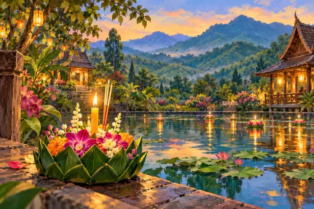 Loy Krathong in Chiang Rai: river atmosphere and thoughtful festival planning, travel inspiration