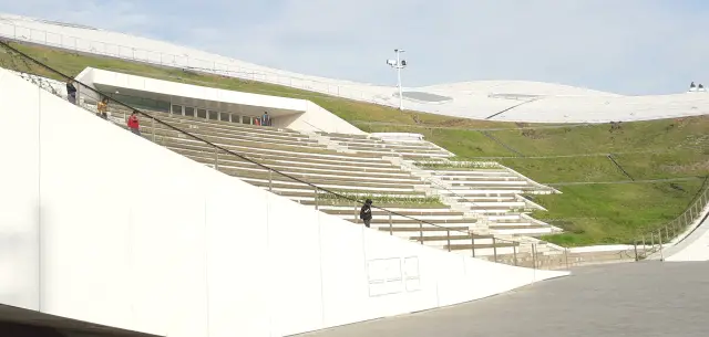 Kaohsiung Weiwuying: theatre architecture and the park outside, travel inspiration