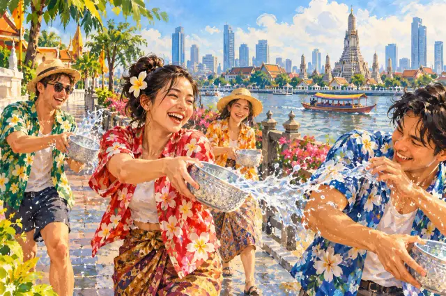 Songkran in Bangkok: water-play areas, temple time and a dry escape plan, travel inspiration